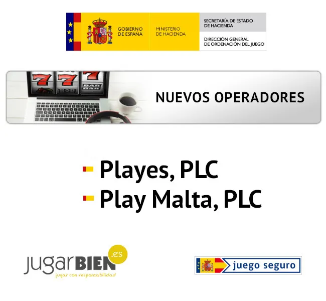 Licencias provisionales de la DGOJ para dos nuevos operadores: Playes PLC y Play Malta PLC