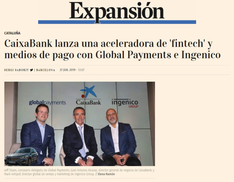 CLUB de CONVERGENTES felicita a Ingenico por unirse a CaixaBank y Global Payments para lanzar una aceleradora de fintech y medios de pago