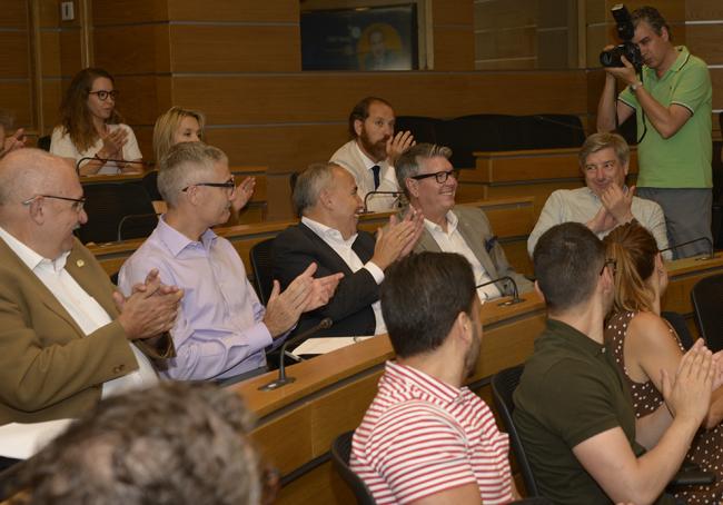 Carlos Chacón, muy aplaudido en el acto de presentación del Proyecto formativo en RSC