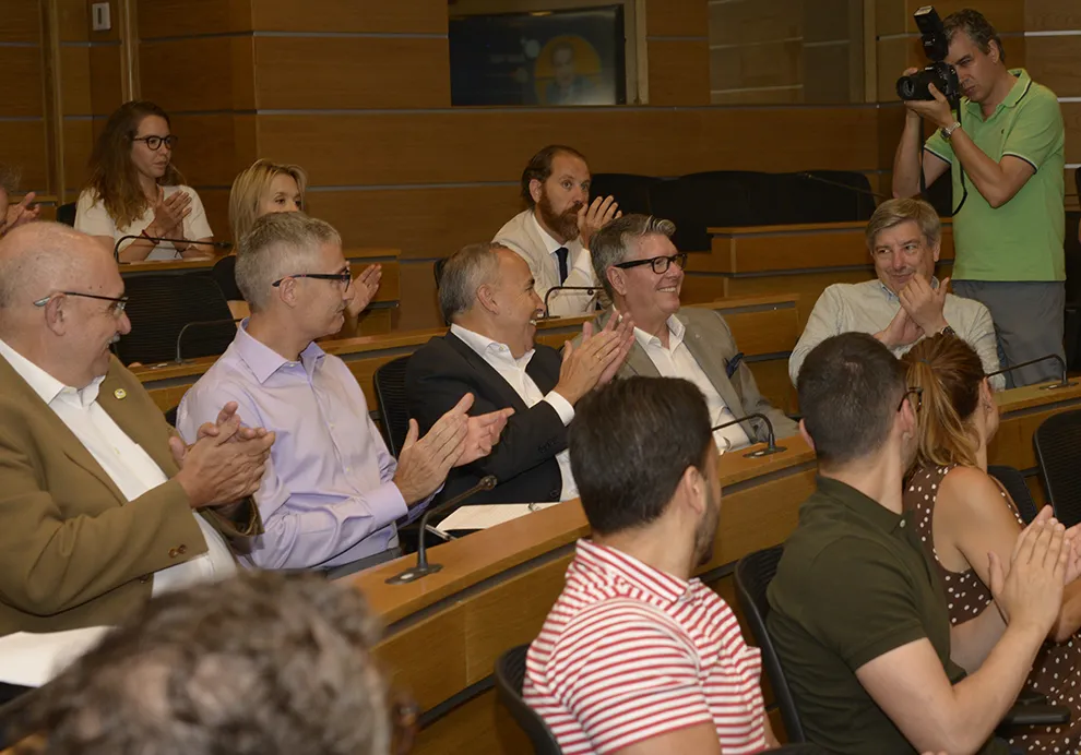 Carlos Chacón, muy aplaudido en el acto de presentación del Proyecto formativo en RSC