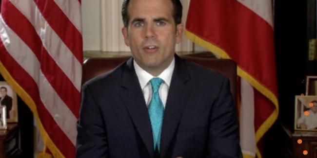 El gobernador de Puerto Rico, Ricardo Rosselló
