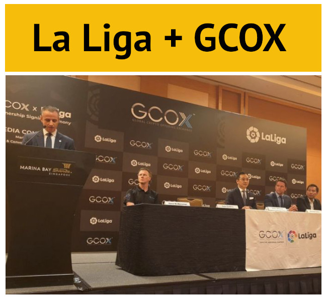 LaLiga firma acuerdo de patrocinio en Asia y Oriente Medio con una plataforma de criptomonedas: GCOX