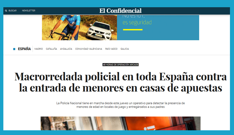 El Confidencial publica una información sobre una operación policial nacional para constatar que no hay menores en Salones