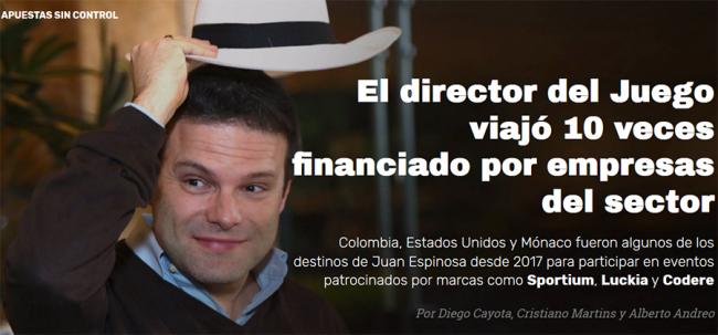 El JACKIEPOT de hoy
¿Por qué ahora Juan Espinosa?
