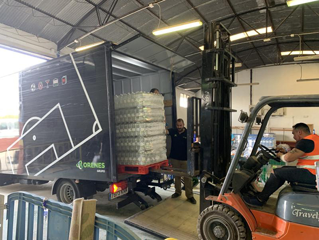 Grupo Orenes hace llegar a los afectados por el temporal artículos y alimentos de primera necesidad