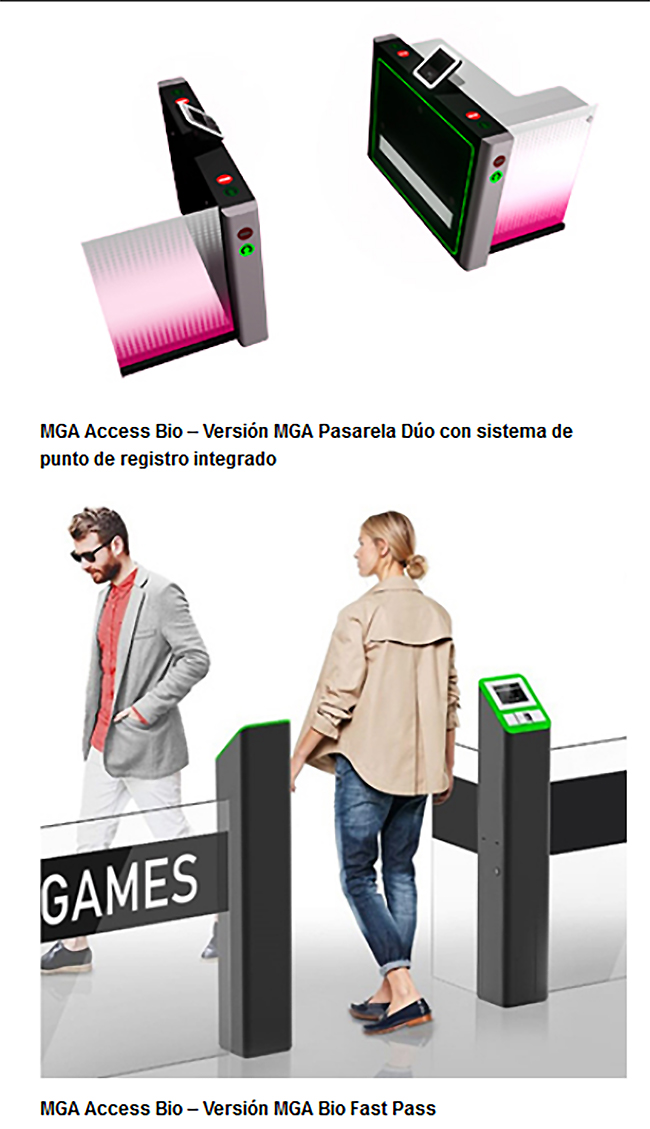 MGA Industrial consigue la homologación de sus sistemas de control de accesos MGA ACCESS BIO en Cataluña