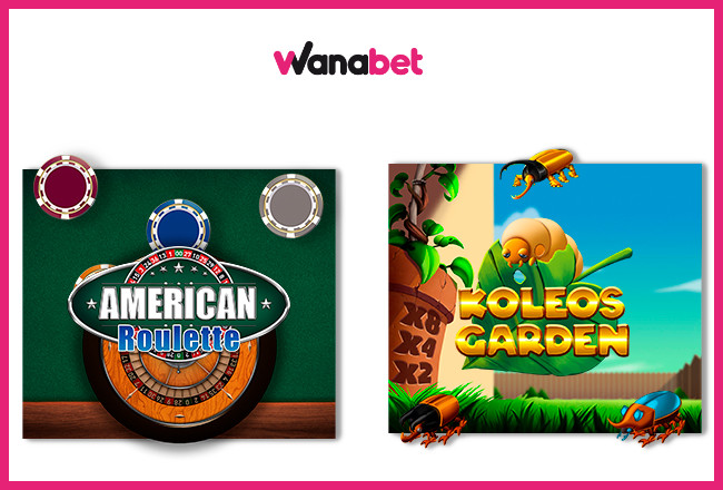  American Roulette y Koleos Garden, los dos últimos juegos desarrollados por R Franco Digital: disponibles desde hoy en Wanabet