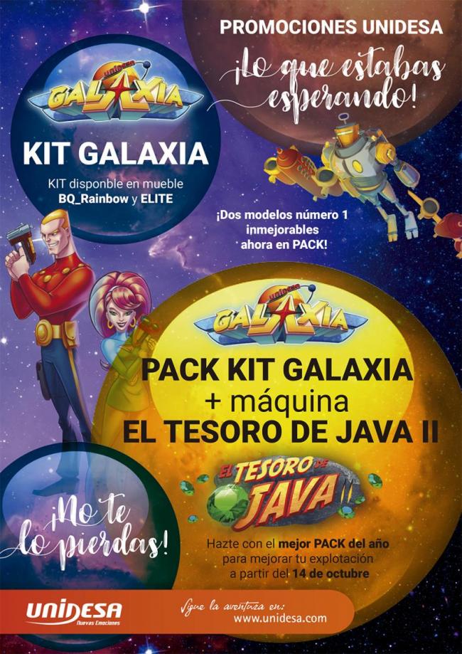IRRESISTIBLE PROMOCIÓN!! 
UNIDESA inicia HOY el lanzamiento de “GALAXIA” en KIT individual