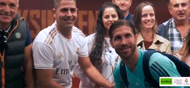 Sergio Ramos, mano a mano con los CODERISTAS (VÍDEO)