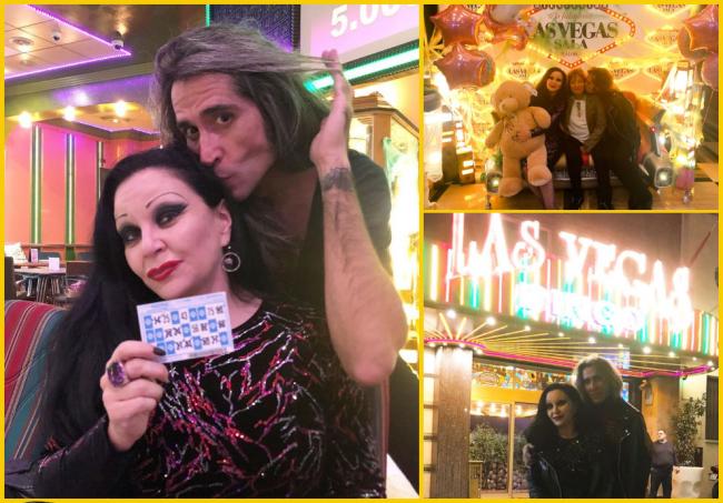 Mitones escándalo compañero Alaska y Mario Vaquerizo celebran su 20º aniversario de casados en el Bingo  Las Vegas (FOTOS)