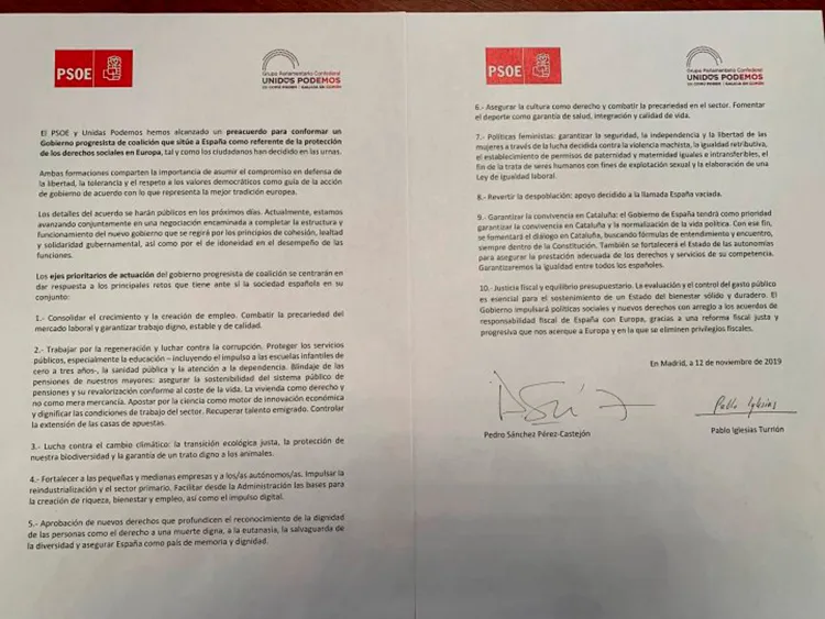 EL JUEGO entra en el Preacuerdo de Gobierno entre PSOE y PODEMOS
