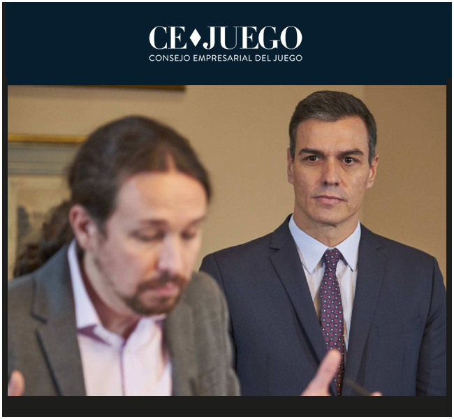 CEJUEGO valora el preacuerdo PSOE-Unidas Podemos apelando a la Ley de Unidad de Mercado y la necesidad de una regulación común para juego público y privado