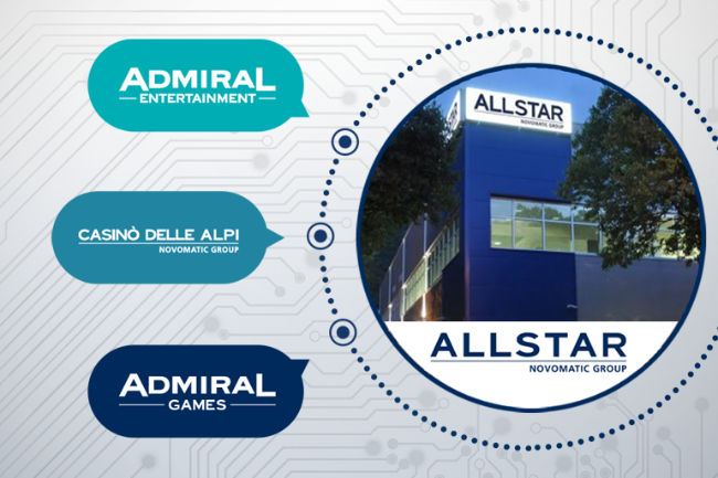 NOVOMATIC Italia agrupa tres de sus principales marcas en una -ALLSTAR- para liderar el segmento presencial en el 2020