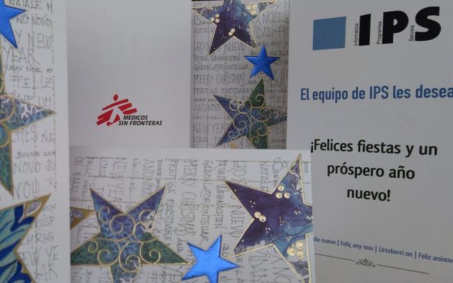 IPS colabora con Médicos Sin Fronteras para felicitar las fiestas a sus clientes