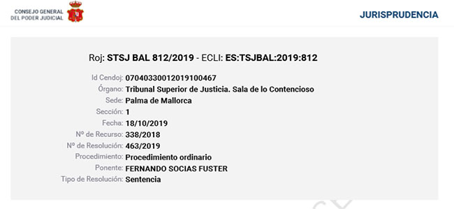 ISLAS BALEARES: Se declara NULA la instrucción de tramitación electrónica de expedientes de juego