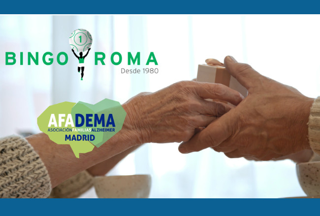 Jornada Solidaria en el Bingo Roma a favor de AFADEMA (Asociación de familiares y personas afectadas por la enfermedad de Alzhéimer y otras demencias neurogenerativas de Madrid)