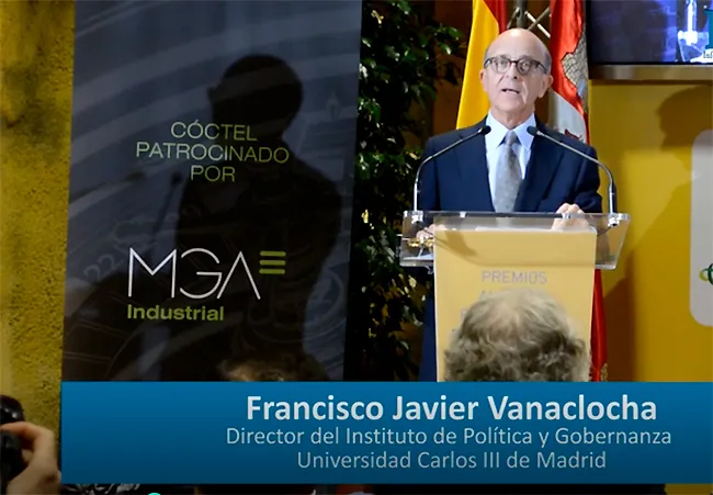 PREMIO INSTITUCIÓN MÁS COMPROMETIDA CON EL JUEGO RESPONSABLE: UNIVERSIDAD CARLOS III Francisco Javier Vanaclocha fortalece su trabajo para dar transparencia y rigor a los datos de la Industria