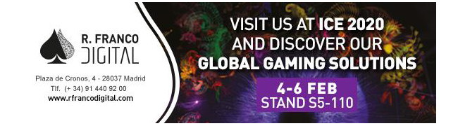 Invitación de R. Franco Digital a su stand en la Feria ICE LONDON 2020