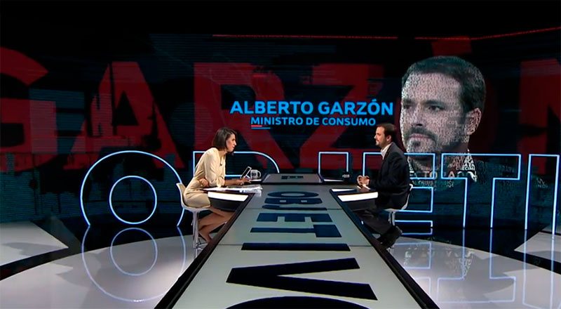 Alberto Garzón se muestra dialogante con la industria en El Objetivo de La Sexta: 
“Jugar está en nuestro ADN”