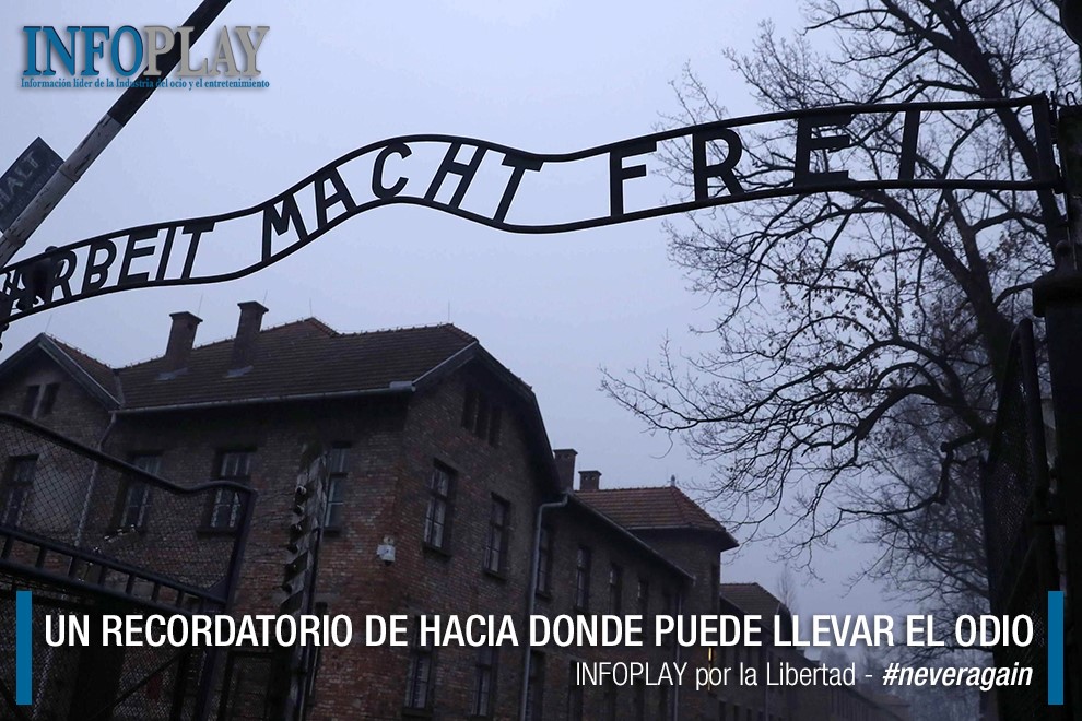 POR LA LIBERTAD 
#NEVERAGAIN
INFOPLAY conmemora el 75 aniversario de la liberación de Auschwitz