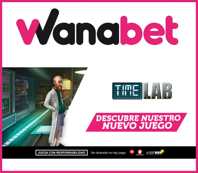 Time Lab, la nueva slot online de la factoría R. Franco Digital disponible en Wanabet