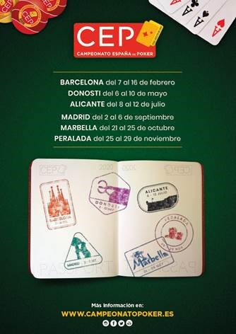 Todo listo para el inicio del Campeonato de España de Poker 2020