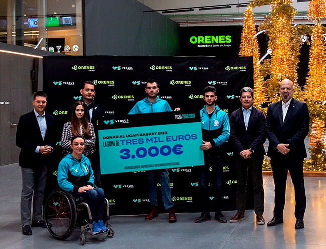 Versus dona 3.000 euros al UCAM Murcia BRS con la colaboración de sus equipos patrocinados