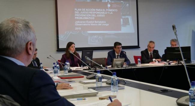 Reunión del Consejo Vasco del Juego. Fuente: euskadinoticias.es