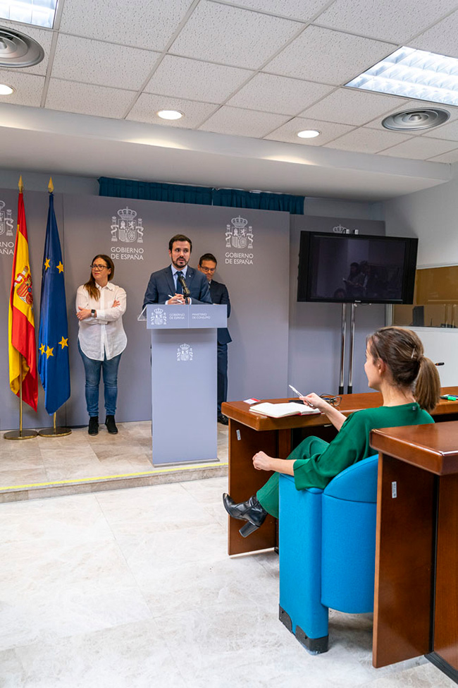 GALERÍA DE FOTOS DE LA CONVOCATORIA DE ALBERTO GARZÓN A LA PRENSA JUNTO A JUAN ESPINOSA