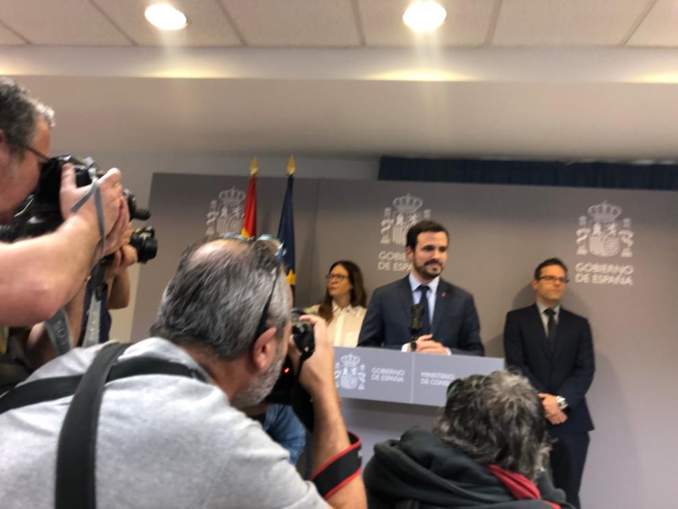 VÍDEO INTEGRO de la rueda de prensa del MINISTRO ALBERTO GARZÓN y nota de prensa oficial