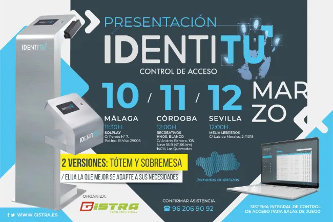 10, 11 y 12 de Marzo cita con IDENTITU de Gistra en Andalucía