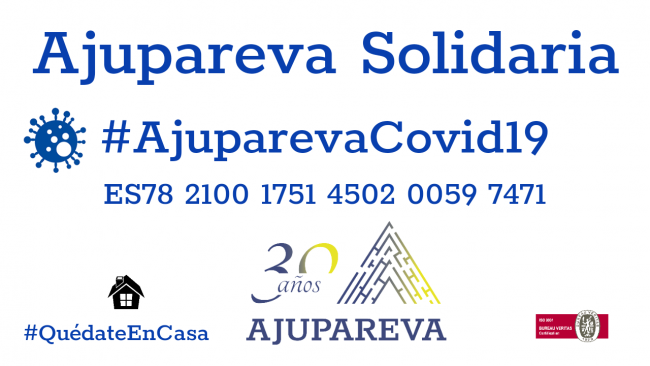 #AJUPAREVACOVID19, LA CAMPAÑA SOLIDARIA PARA RECAUDAR FONDOS PARA MATERIAL SANITARIO ANTE EL COVID-19