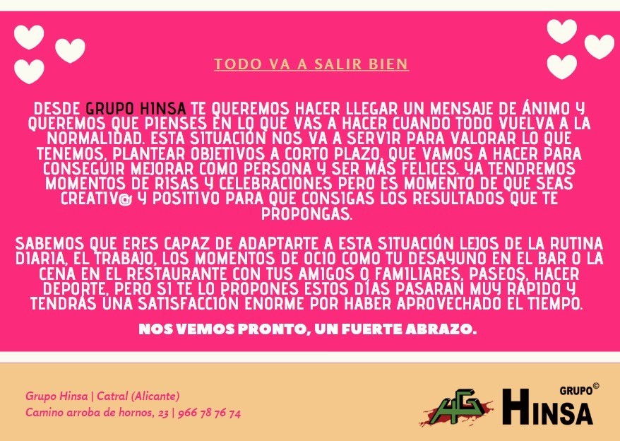 GRUPO HINSA se solidariza con la industria del juego
