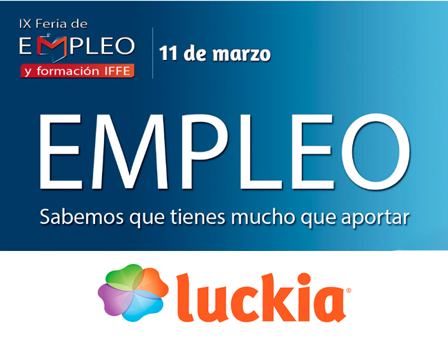 Invitación de Luckia a la IX Feria de Empleo y Formación IFFE