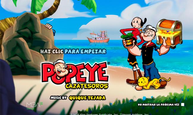 Popeye cazatesoros, lo último de MGA Games