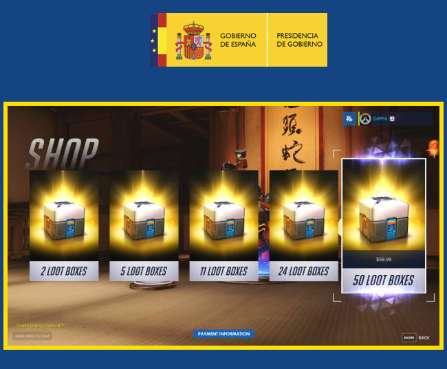  Ahead of the Ministry's plans: videogames sold in Spain are going to show explictly if they include loot boxes or micropayments