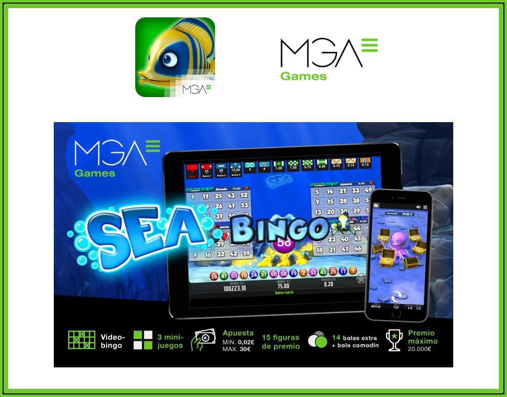 MGA launches its new marine themed video bingo Sea Bingo