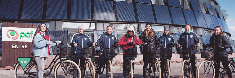  Paf compra bicicletas para el equipo de fútbol femenino Åland United