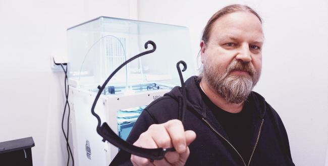 Johan Eriksson electronic engineer responsible for 3D printers
