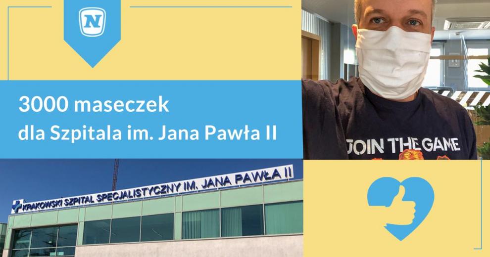 NOVOMATIC dona 3.000 mascarillas al hospital Juan Pablo II de Cracovia
