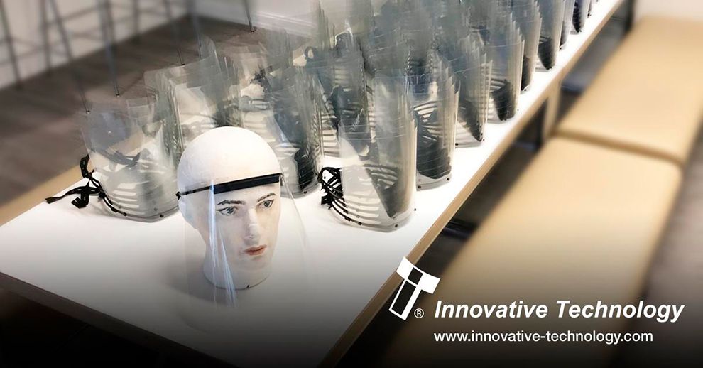 Innovative Technology produces facial visors from its headquarters
