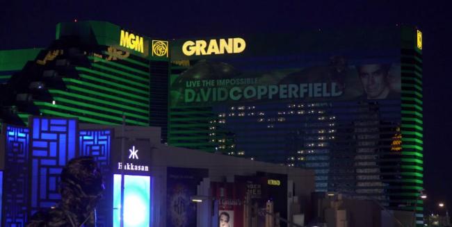 MGM Resorts Lights Up With Symbols of Love and Support