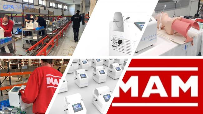 MAM se une a GPAInnova para contribuir con reanimadores manuales frente al COVID-19