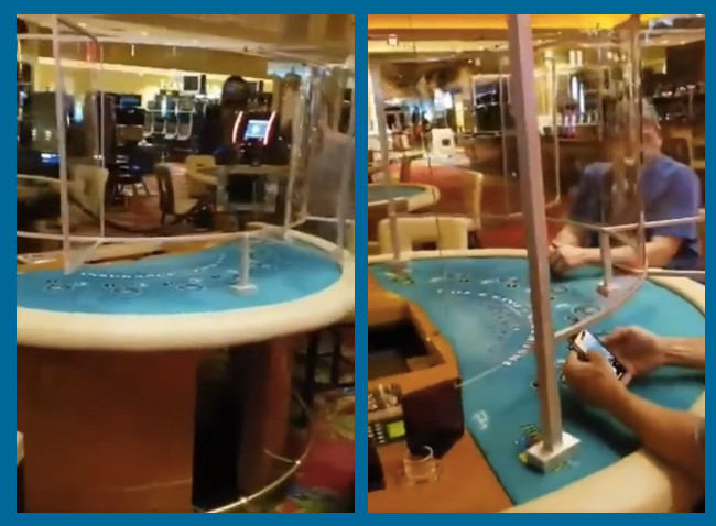 Testing screens on blackjack tables: the solution for the quick reopening of casinos?