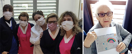 R Franco recibe el agradecimiento de la Residencia de mayores, Albertia