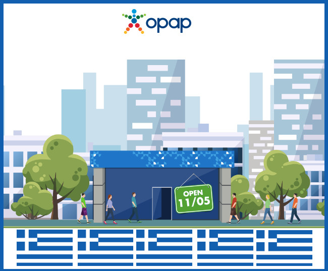 The leading land-based gaming operator in Greece, OPAP, opens its salons and bookmakers after the OK of the Government