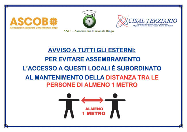 El sector del Bingo presencial en Italia presenta un protocolo de reapertura consensuado con el Sindicato de Trabajadores más importante del país
