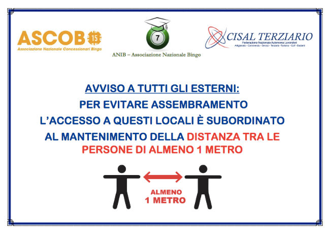 ITALY: Land-based Bingo launches protocol for reopening with the most important Union of Workers of the country