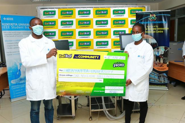 Donation of 1 million shillings to the University of Kenyatta