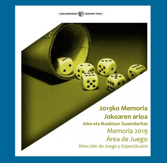  El Gobierno Vasco publica su Memoria del Juego 2019: la moderación como bandera
